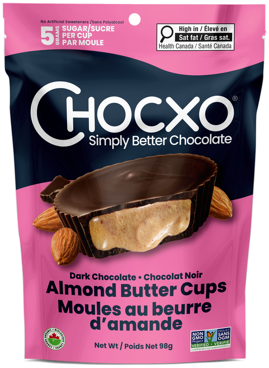 Dark Chocolate Almond Butter Cups