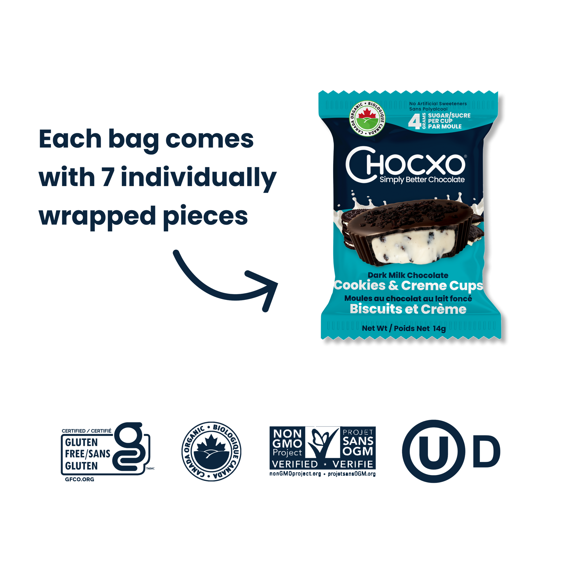 Dark Milk Chocolate Cookies & Creme Cups – Chocxo.ca Dark Milk Chocolate Cookies & Creme Cups – Chocxo.ca