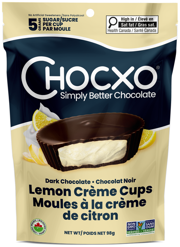 Dark Chocolate Lemon Crème Cups