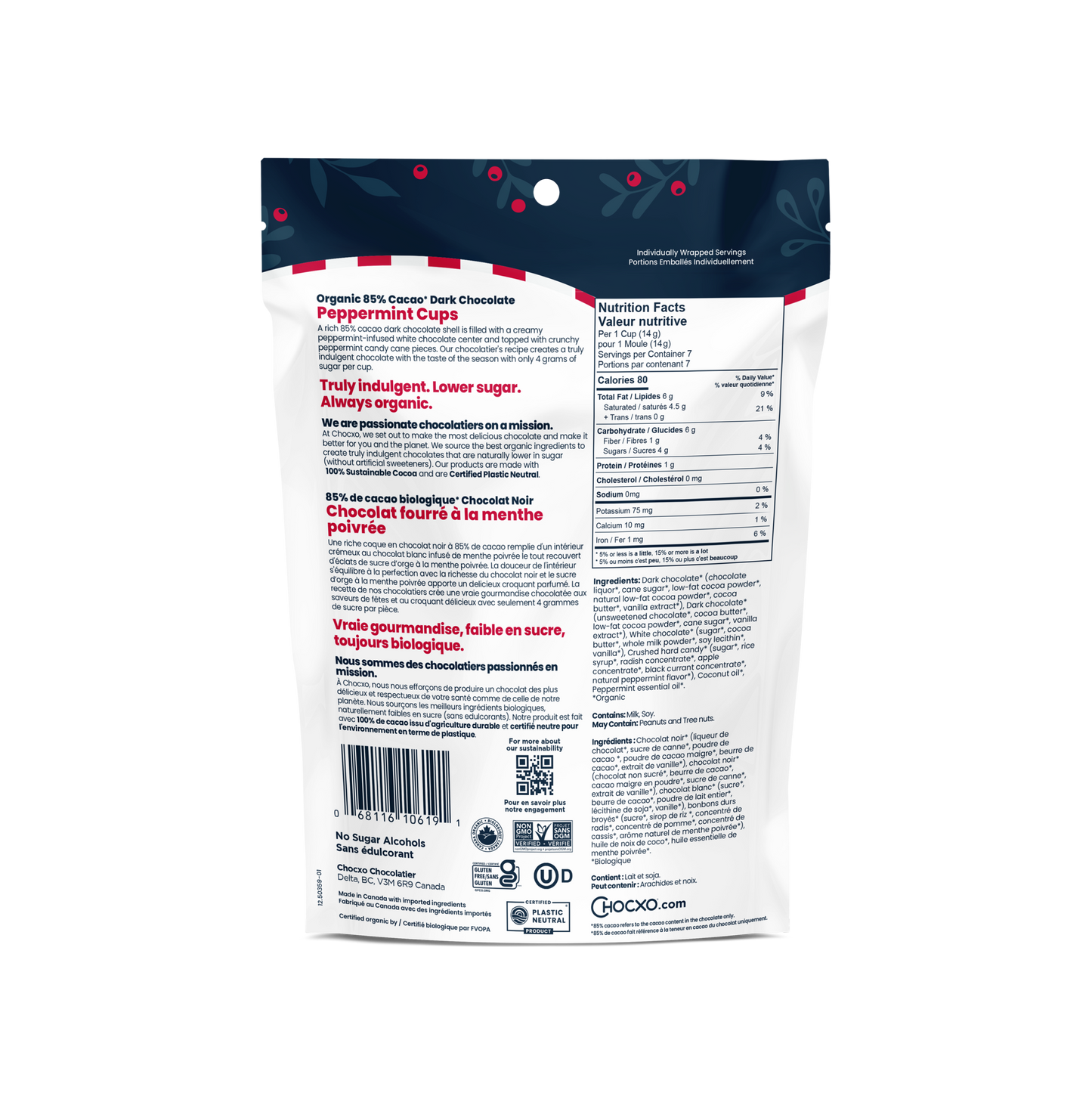 Dark Chocolate Peppermint Cups