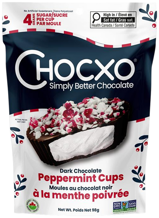 Dark Chocolate Peppermint Cups