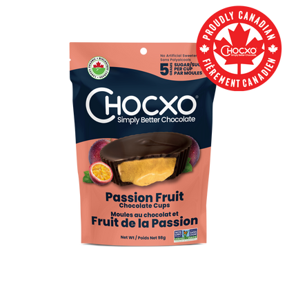 Dark Milk Chocolate Passion Fruit Cups