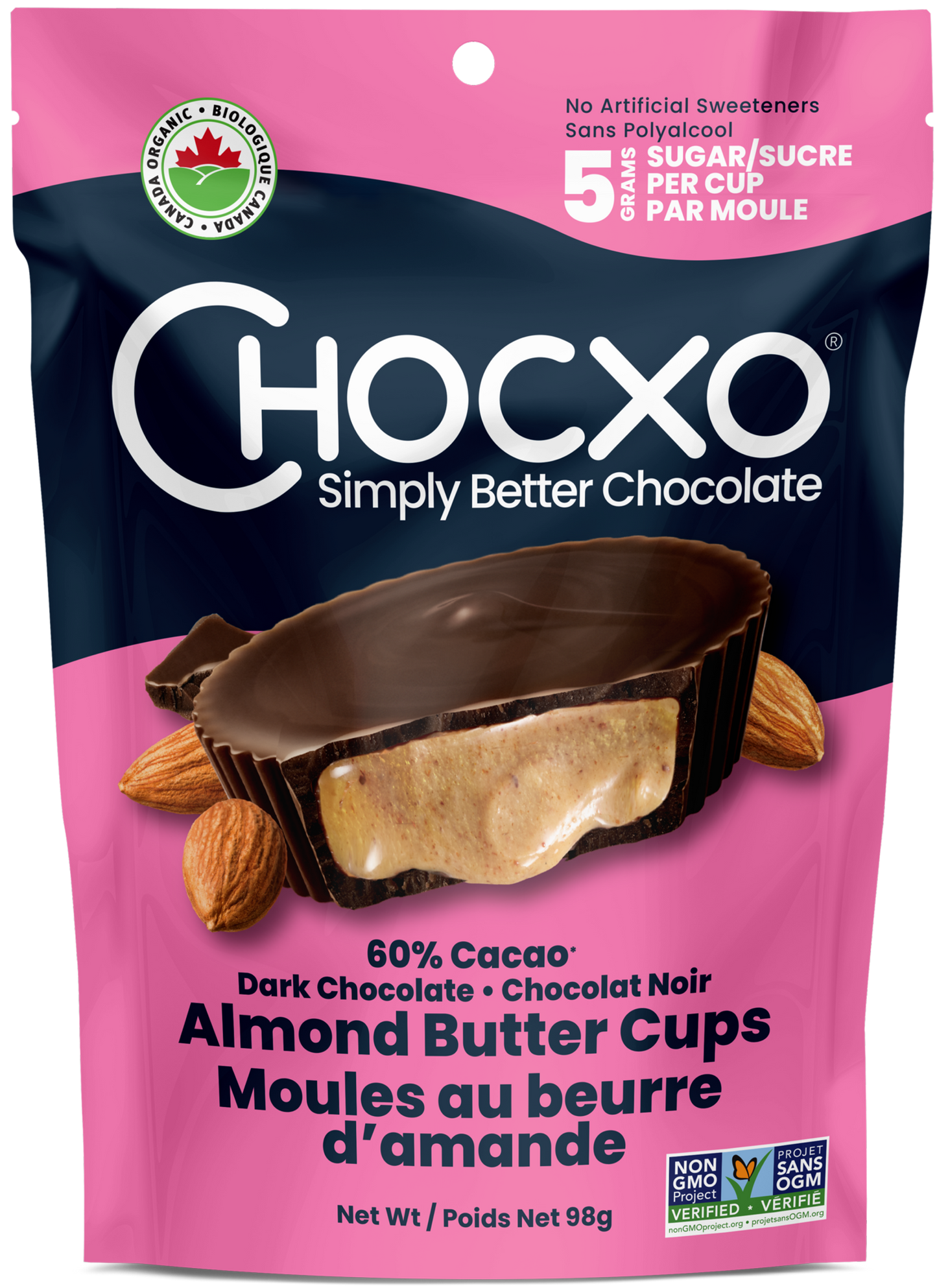 Dark Chocolate Almond Butter Cups