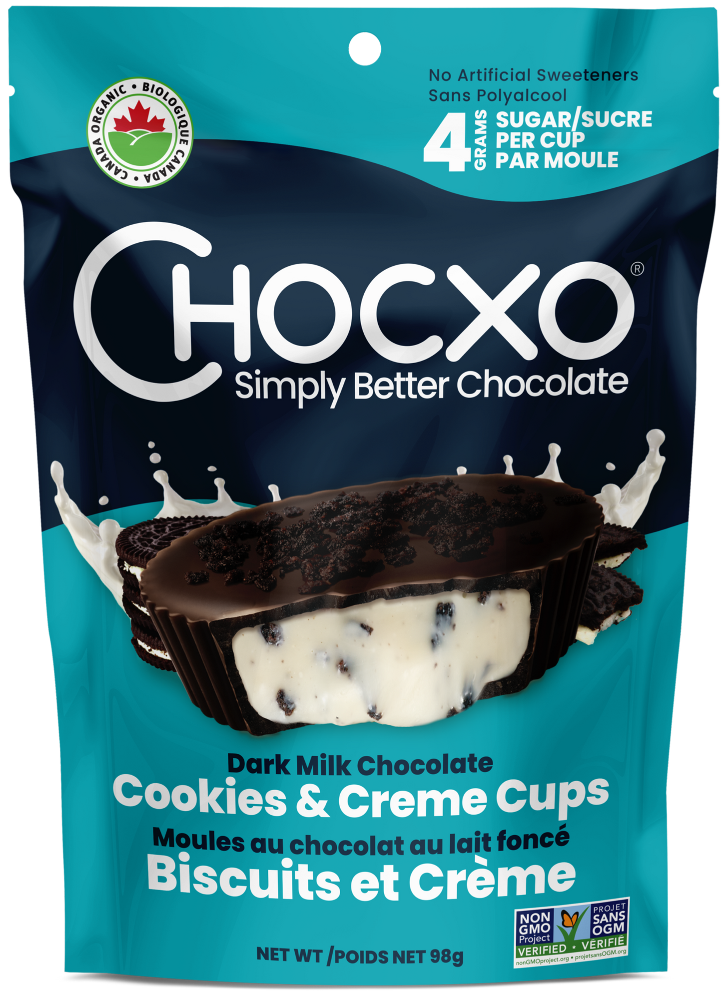 Dark Milk Chocolate Cookies & Creme Cups