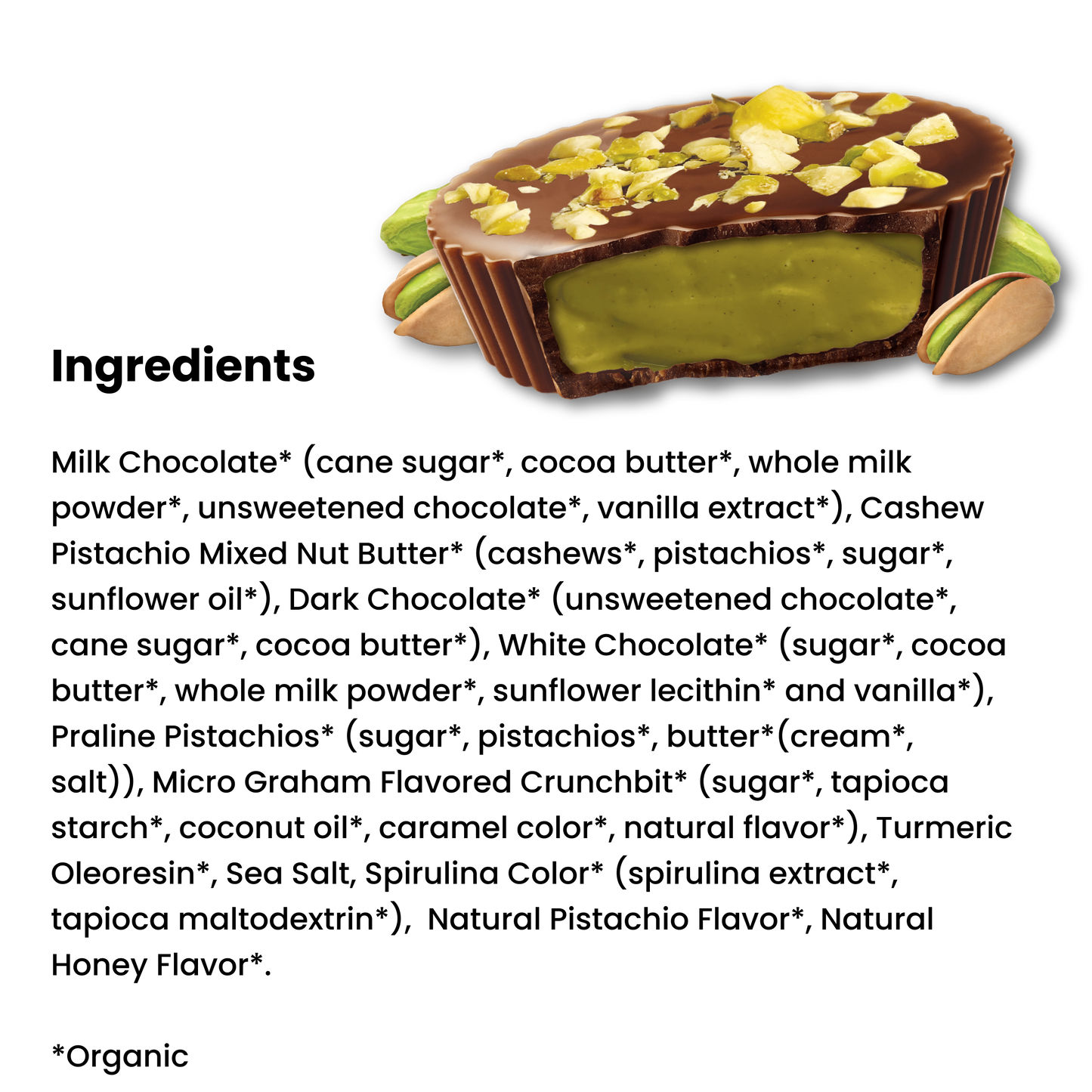 Milk Chocolate Dubai Style Pistachio Cups